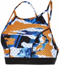 Dámske plavky Speedo Stormza Crop Top Black/Fluo Orange/White Dámske plavky Speedo Stormza Crop Top Black/Fluo Orange/White