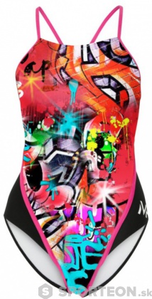 Dámske plavky Michael Phelps Laci Lady Racing Back Multi/Black