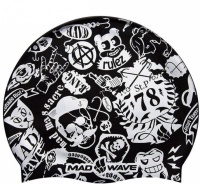 Detská plavecká čiapka Mad Wave Silicone Printed Swim Cap 78 Junior