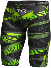Pánske plavky na súťaže Tyr Avictor Male High Short Black/Green Pánske plavky na súťaže Tyr Avictor Male High Short Black/Green
