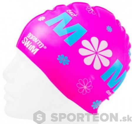 Plavecká čiapka BornToSwim Mom Swimming Cap