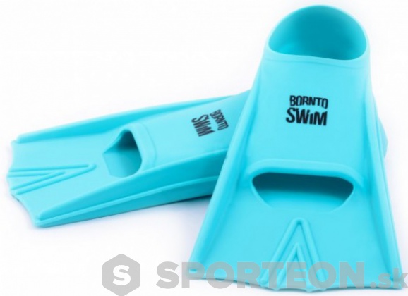 Plavecké plutvy BornToSwim Junior Short Fins Turquoise