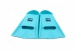 Plavecké plutvy BornToSwim Junior Short Fins Turquoise