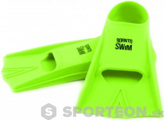 Plavecké plutvy BornToSwim Junior Short Fins Green