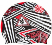 Plavecká čiapočka Mad Wave Stripes Silicone