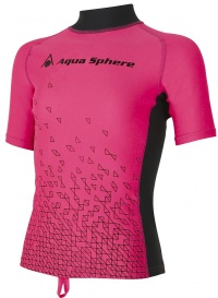 Dámske tričko Aqua Sphere Bix Rash Guard Pink/Bright Pink