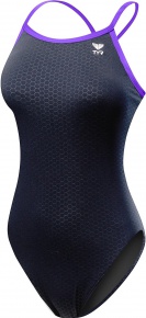 Dámske plavky Tyr Hexa Diamondfit Black/Purple Dámske plavky Tyr Hexa Diamondfit Black/Purple