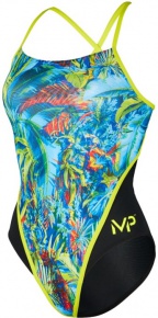 Dámske plavky Michael Phelps Oasis Racing Back Multicolor/Black
