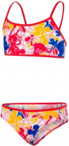 Speedo Disney Mickey Mouse Allover 2 Piece Girl Blue/Red/Yellow/White Speedo Disney Mickey Mouse Allover 2 Piece Girl Blue/Red/Yellow/White