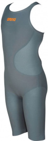 Dievčenské plavky na súťaže Arena Powerskin R-Evo One FBSLOB Junior Grey/Bright Orange Dievčenské plavky na súťaže Arena Powerskin R-Evo One FBSLOB Junior Grey/Bright Orange
