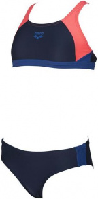 Dievčenské plavky Arena Ren Two Pieces Junior Navy/Shiny Pink/Royal Dievčenské plavky Arena Ren Two Pieces Junior Navy/Shiny Pink/Royal