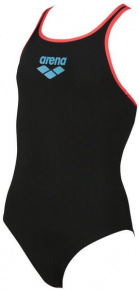Dievčenské plavky Arena Biglogo Swim Pro Back One Piece Junior Black/Shiny Pink Dievčenské plavky Arena Biglogo Swim Pro Back One Piece Junior Black/Shiny Pink