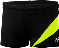 Chlapčenské plavky Michael Phelps Lony Boxer Boys Black/Bright Yellow