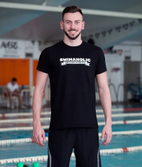 Pánske tričko Swimaholic Life Is Cool In The Pool T-Shirt Men Black