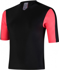 Horný diel plaviek Speedo Hydractive Rash Top Black/Psycho Red/Oxid Grey