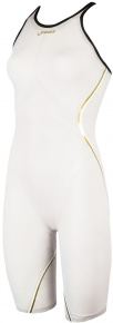 Dámske plavky na súťaže Finis Rival 2.0 Open Back Kneeskin White