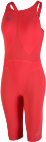Speedo Fastskin LZR Racer Element Openback Kneeskin Lava Red/Silver Speedo Fastskin LZR Racer Element Openback Kneeskin Lava Red/Silver