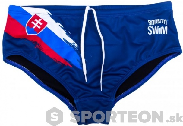 Pánske plavky BornToSwim SVK Brief Blue