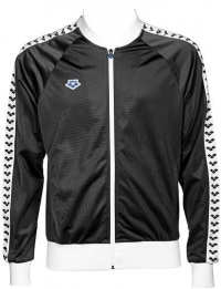 Pánska bunda Arena M Relax IV Team Jacket Black/White