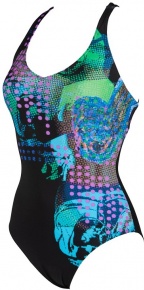 Arena Francesca Criss Cross Back One Piece C-Cup Black Arena Francesca Criss Cross Back One Piece C-Cup Black