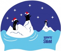 Plavecká čiapka BornToSwim Christmas Penguin Cap