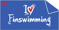 Uterák BornToSwim I Love Finswimming Towel Uterák BornToSwim I Love Finswimming Towel