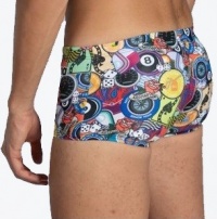 Dámske plavky Arena Moto Squared Short Phantasy Prints Multi