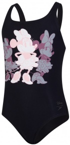 Dievčenské plavky Speedo Minnie Mouse Placement Medalist Girl Black/Powder Blush