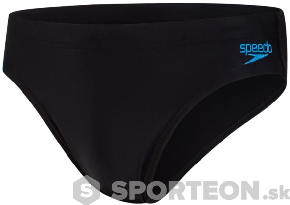 Pánske plavky Speedo Tech Panel 7cm Brief Black/Nordic Teal/Pool
