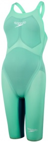 Speedo Fastskin LZR Pure Valor Openback Kneeskin Green Glow/Nordic Teal/White Speedo Fastskin LZR Pure Valor Openback Kneeskin Green Glow/Nordic Teal/White