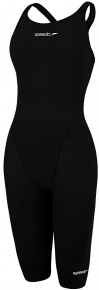 Dámske plavky na súťaže Speedo Fastskin LZR Racer Element Openback Kneeskin Black Dámske plavky na súťaže Speedo Fastskin LZR Racer Element Openback Kneeskin Black
