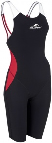Dievčenské plavky na súťaže Aquafeel N2K Closedback I-NOV Racing Girls Black/Red
