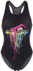 Dievčenské plavky Aquafeel Watercolors Aquafeelback Girls Black/Multi Dievčenské plavky Aquafeel Watercolors Aquafeelback Girls Black/Multi