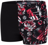 Speedo GlitchAmp Allover 1 Leg Aquashort Boy Black/Lava Red/White Speedo GlitchAmp Allover 1 Leg Aquashort Boy Black/Lava Red/White
