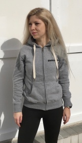 Dámska mikina Swimaholic Zip Through Hood Women Heater Grey Melange