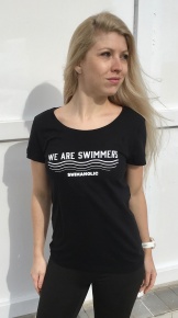 Dámske tričko Swimaholic We Are Swimmers T-Shirt Women Black