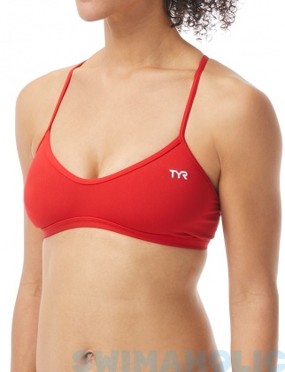 Dámske plavky Tyr Solid Trinity Top Red