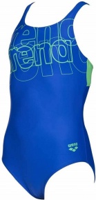 Dievčenské plavky Arena Spotlight Swim Pro Back One Piece Junior Neon Blue/Golf Green