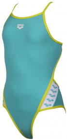 Dámske plavky Arena Team Stripe Super Fly Back One Piece Junior Mint/Soft Green Dámske plavky Arena Team Stripe Super Fly Back One Piece Junior Mint/Soft Green