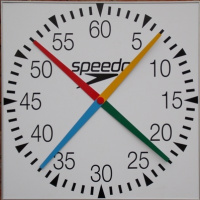 Swimaholic 4 Handed Pace Clock Square 600mm Swimaholic 4 Handed Pace Clock Square 600mm