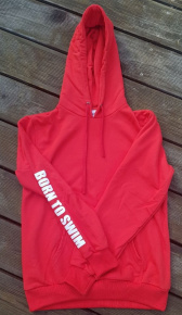 Mikina s kapucňou BornToSwim Sweatshirt Hoodie Red