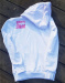 Detská mikina s kapucňou BornToSwim Sweatshirt Hoodie Junior White/Pink