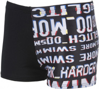 Chlapčenské plavky Arena Neon Glitch Short Junior Black/Multi
