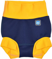 Dojčenské plavky Splash About New Happy Nappy Navy/Yellow