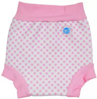 Dojčenské plavky Splash About Happy Nappy Pink Cube