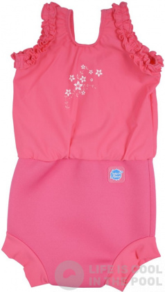 Plavky pre dojčatá Splash About Happy Nappy Costume Pink Blossom