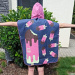 Pončo BornToSwim Ice Cream Poncho Junior Blue/Pink