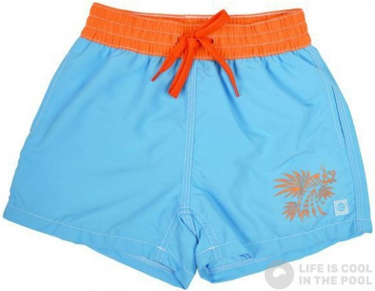 Chlapčenské plavecké šortky Splash About Board Shorts Blue Lion Fish