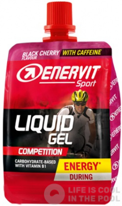 Energetický gél Enervit Liquid Gel Competition Cherry with Caffeine 60ml