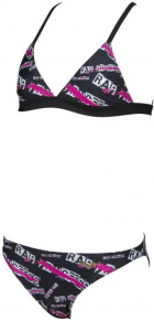 Dievčenské plavky Arena Meryl Triangle Two Pieces Junior Black/Multi Dievčenské plavky Arena Meryl Triangle Two Pieces Junior Black/Multi